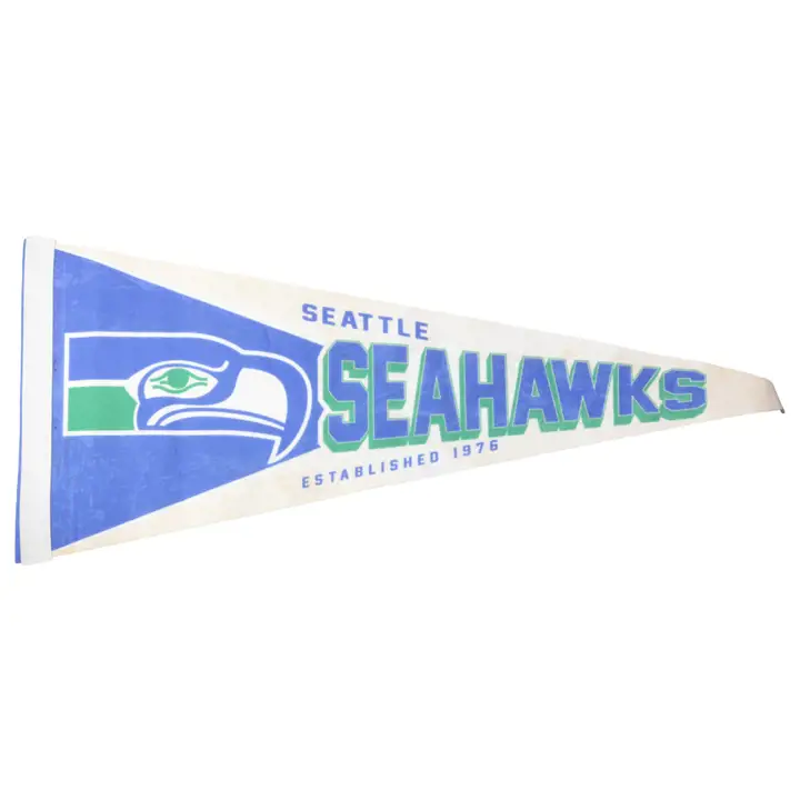 "Fanion Premium Seattle Seahawks 30x76 cm - Style rétro"