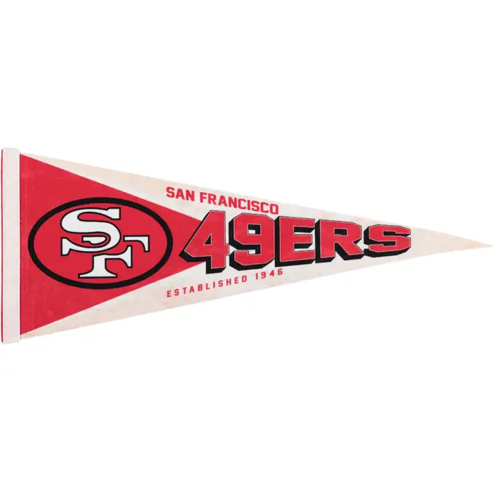 "San Francisco 49ers 12\"x30\" Premium Pennant - Rétro ast"