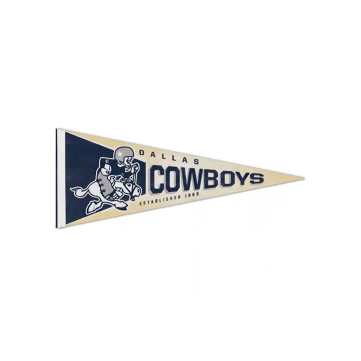"Fanion de qualité supérieure Dallas Cowboys 30x76cm - Rétro"