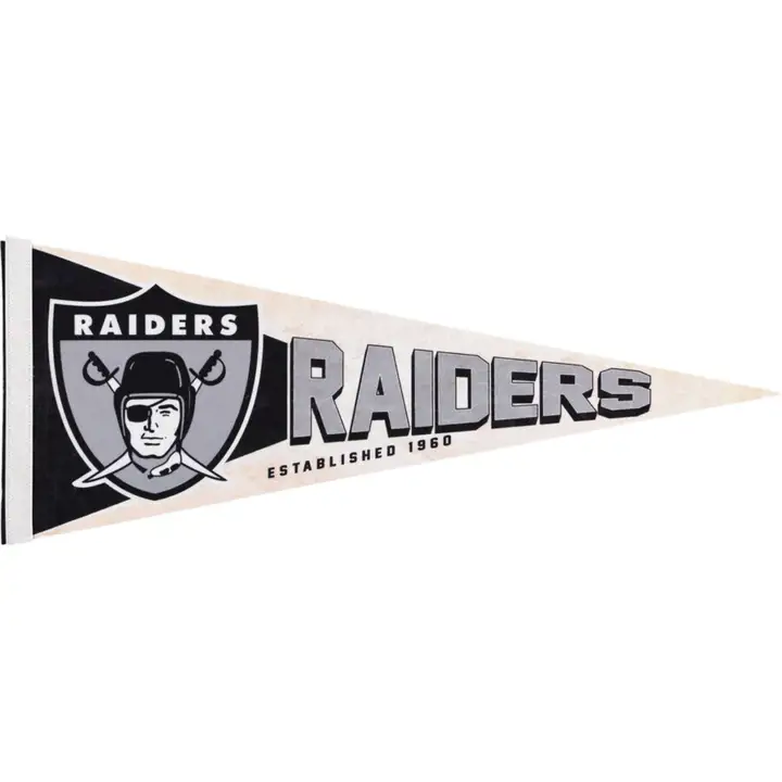 "Fanion Premium Las Vegas Raiders 12"x30" - Rétro"