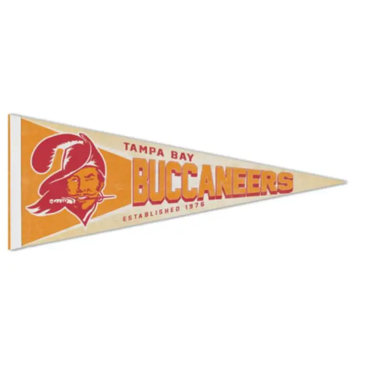 "Tampa Bay Buccaneers 12\"x30\" Premium Pennant - Rétro ast"
