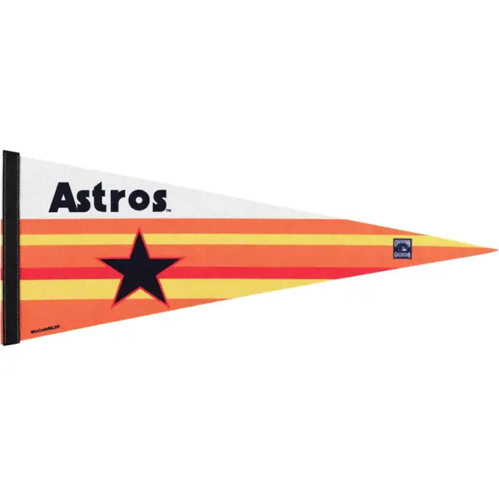 "Drapeau de supporter Houston Astros 30x75cm Premium - Rétro ast"