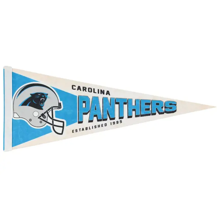 "Fanion Premium Carolina Panthers 30x75cm - Rétro"