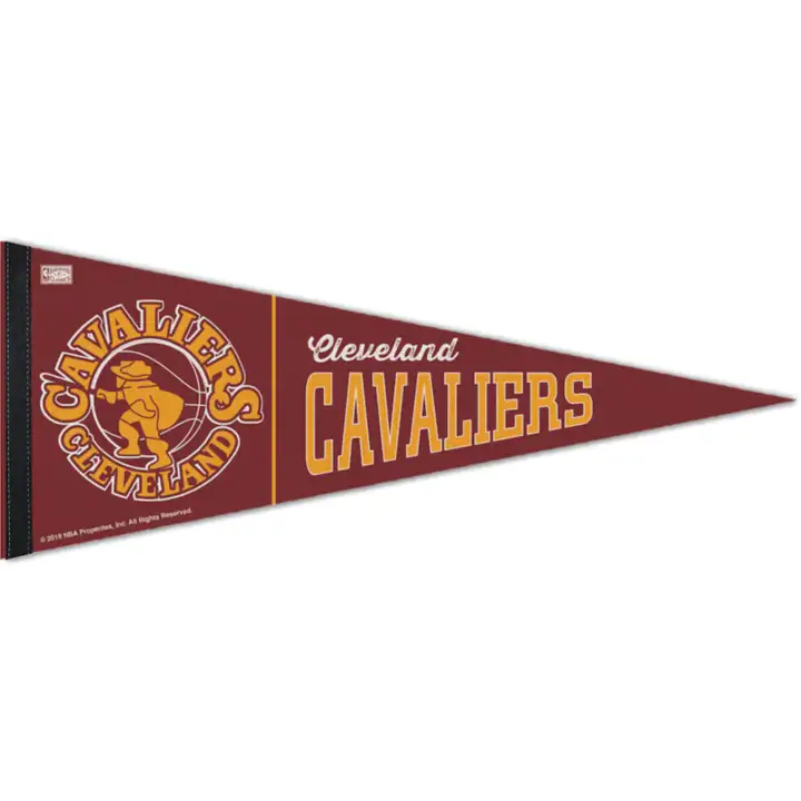 "Fanion Premium Cleveland Cavaliers 12"x30" - Style Rétro"