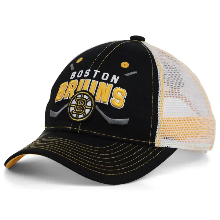Boston Bruins NHL Yth Lockup Maille Ajustable Noir/Jaune