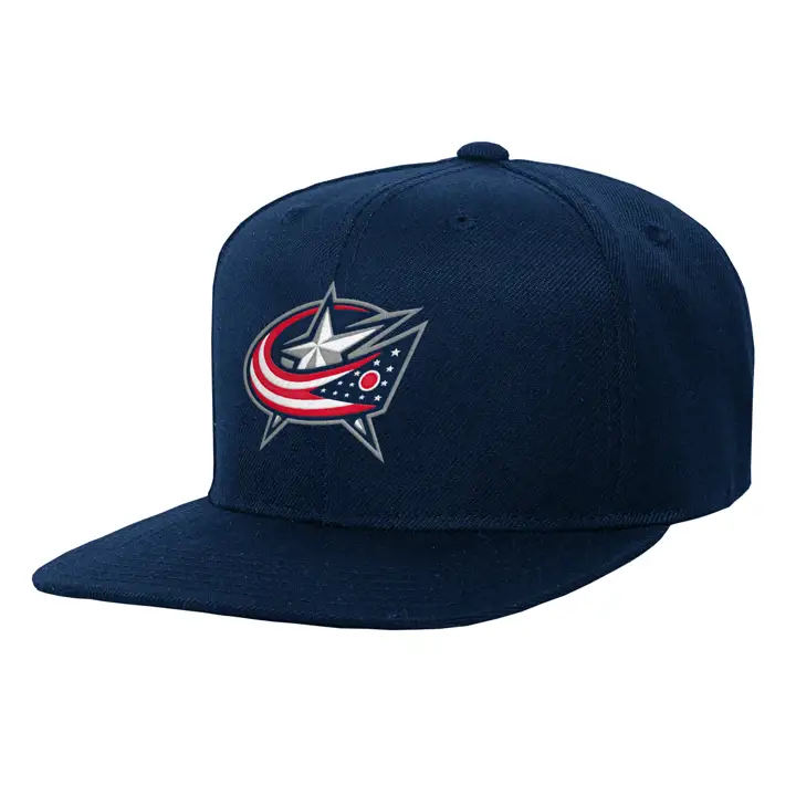 Casquette NHL enfant Columbus Blue Jackets de base avec bouton-pression marine