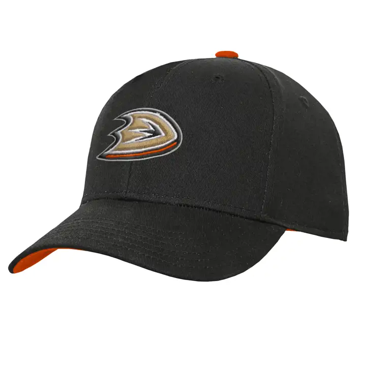 Anaheim Ducks NHL Casquette Enfant Visière Préformée Snap Noire/Turquoise