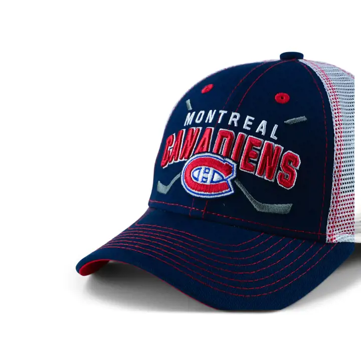Canadiens de Montréal LNH Jeunesse Casquette ajustée en maille Noire