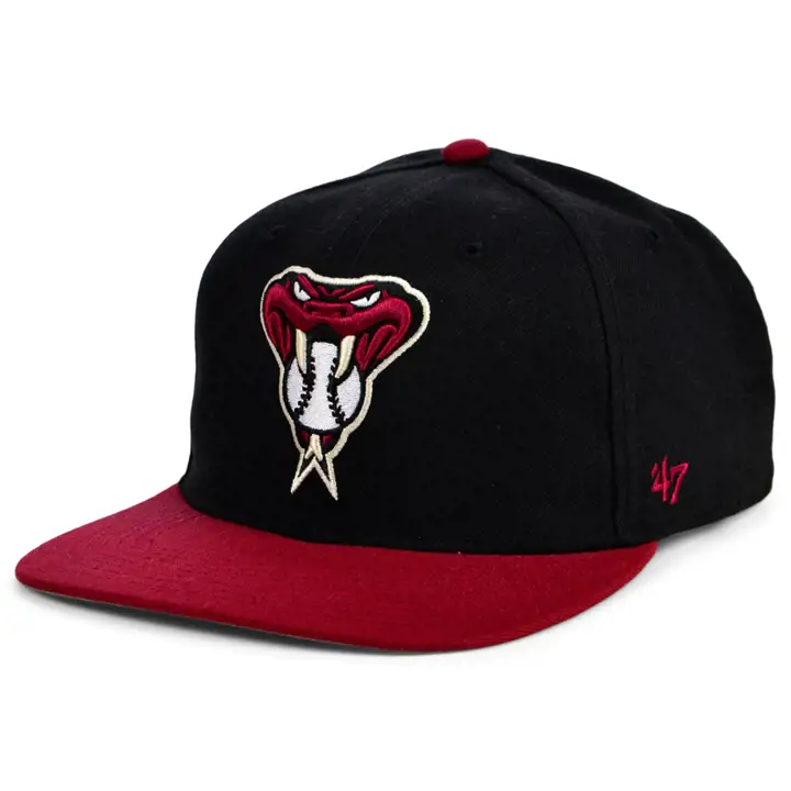 Casquette Arizona Diamondbacks MLB Sure Shot Captain noir/rouge foncé