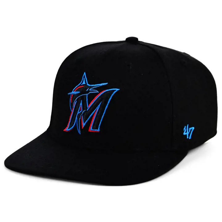 Casquette Miami Marlins MLB Sure Shot Captain noire