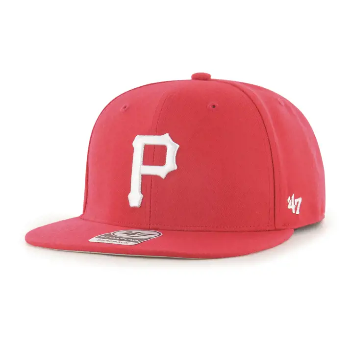 Casquette ajustée '47 Pittsburgh Pirates MLB - Modèle No Shot Captain Rouge/Blanc