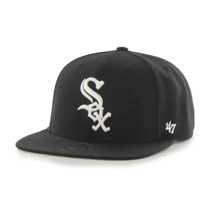 CASQUETTE AJUSTÉE CHICAGO WHITE SOX MLB '47 NO SHOT CAPTAIN NOIR/BLANC