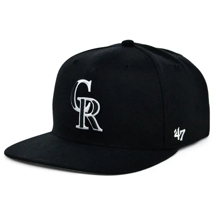 CASQUETTE MLB '47 Colorado Rockies No Shot Captain Noir/Blanc
