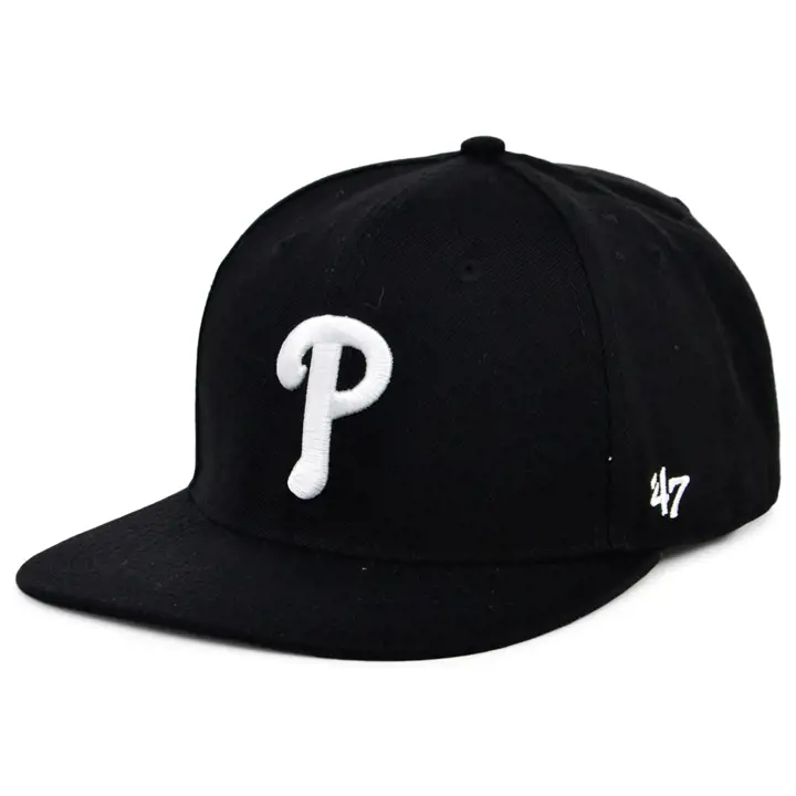 CASQUETTE PHILADELPHIA PHILLIES MLB '47 No Shot Captain BLK/WHT
