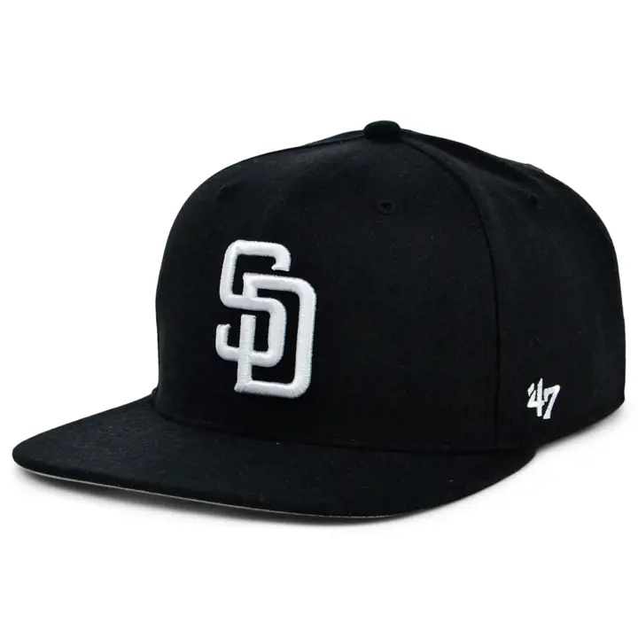 CASQUETTE SAN DIEGO PADRES MLB '47 No Shot Captain NOIR/BLANC