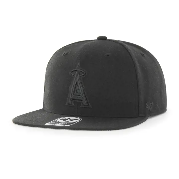 Casquette '47 MLB Anaheim Angels « No Shot Captain » noir/noir