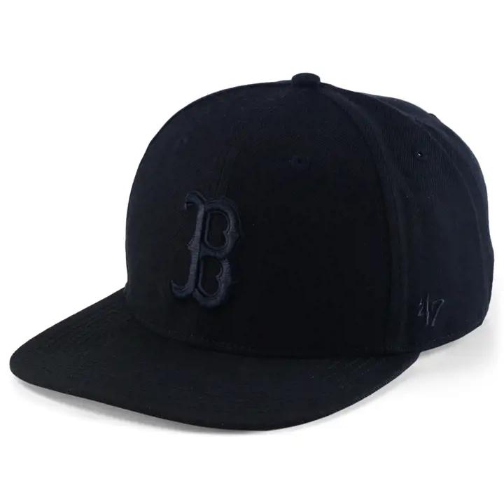 CASQUETTE AJUSTABLE BOSTON RED SOX MLB '47 No Shot Captain NOIR/NOIR