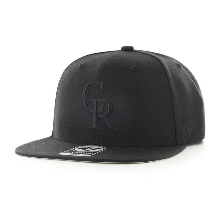 COLORADO ROCKIES MLB Casquette '47 No Shot Captain NOIR/NOIR