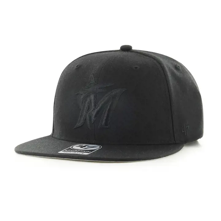 Casquette MLB '47 Captain Miami Marlins No Shot Noir/Noir