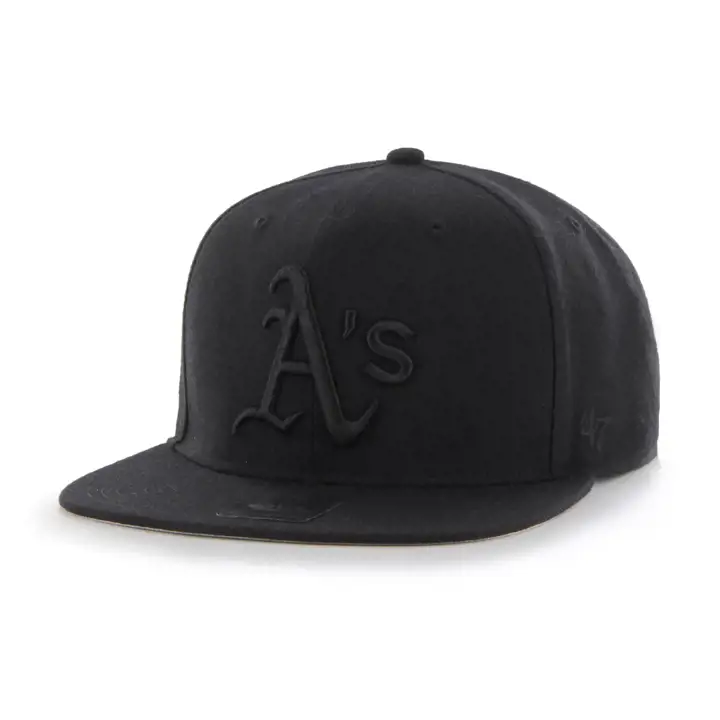 OAKLAND ATHLETICS MLB '47 No Shot Captain BLK/BLK