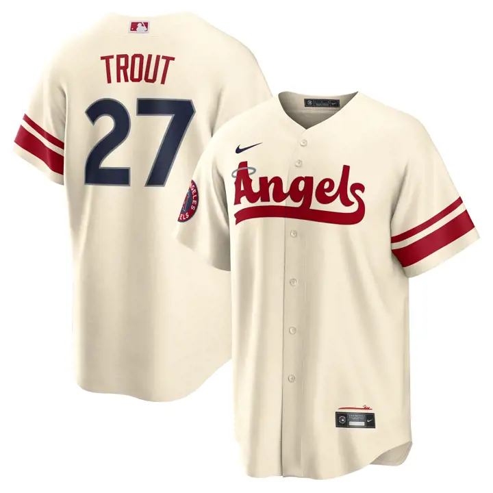 Maillot réplique de joueur Nike City Connect MLB des Angels de LA Mike T