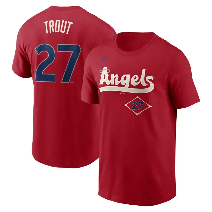 Los Angeles Angels MLB T-shirt Nike N&N Joueur Mike Trout RE