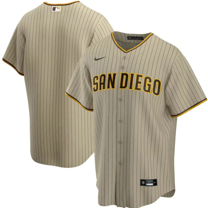 Maillot Réplique Officiel Vierge MLB des San Diego Padres (beige/marron)