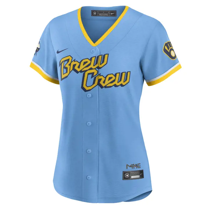 Maillot réplique MLB City Connect pour femme des Milwaukee Brewers LB
