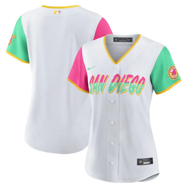 Maillot réplique City Connect MLB des Padres de San Diego pour femme AST