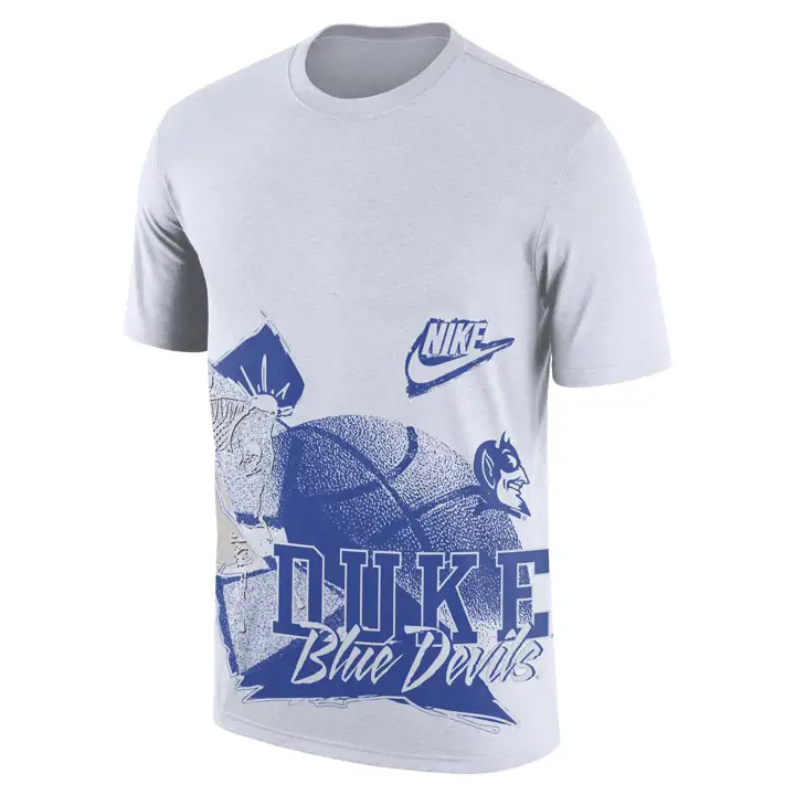 T-shirt Duke Blue Devils NCAA MX90 90's Hoop 22 BLANC