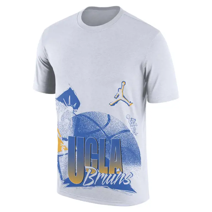 T-shirt de basketball UCLA Bruins NCAA MX90 années 90 22 WHT