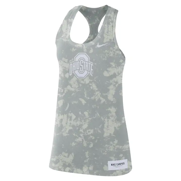 Débardeur dos nageur tie-dye NCAA Ohio State Buckeyes 21 GRIS