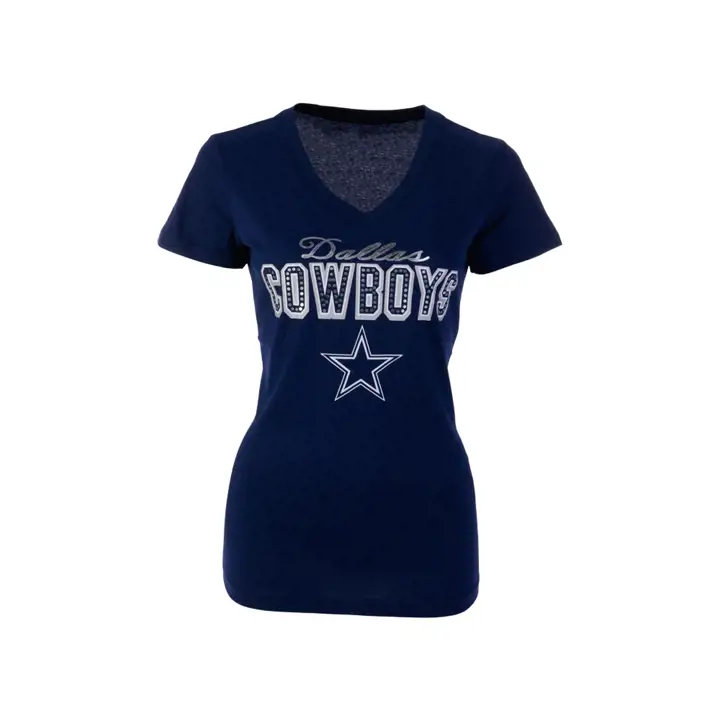 T-shirt Femme NFL Dallas Cowboys Jour d'Ouverture manches courtes bleu marine