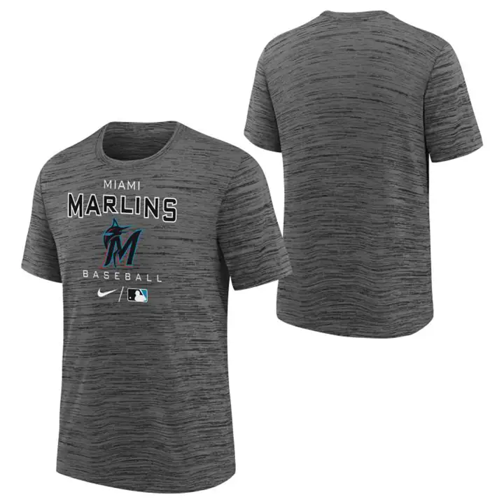 T-shirt Velocity MLB Miami Marlins pour jeunes 22 blk