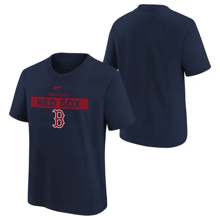 T-shirt en coton Boston Red Sox MLB pour jeune - Édition équipe 22 Marine