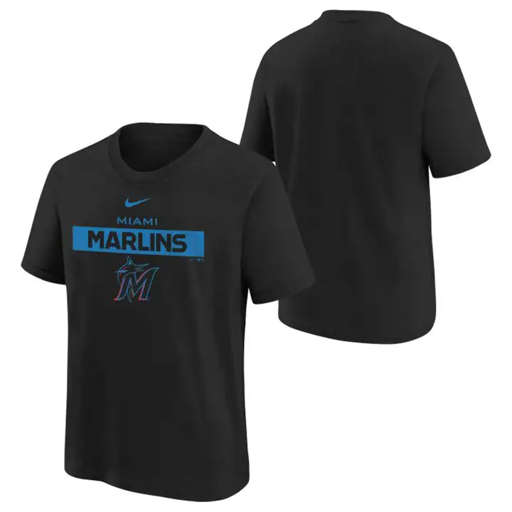 T-shirt en coton Miami Marlins MLB Youth Team Issue 22 blk