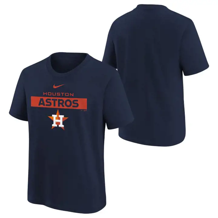 T-shirt en coton Houston Astros MLB pour enfants, collection équipe, 22 marine