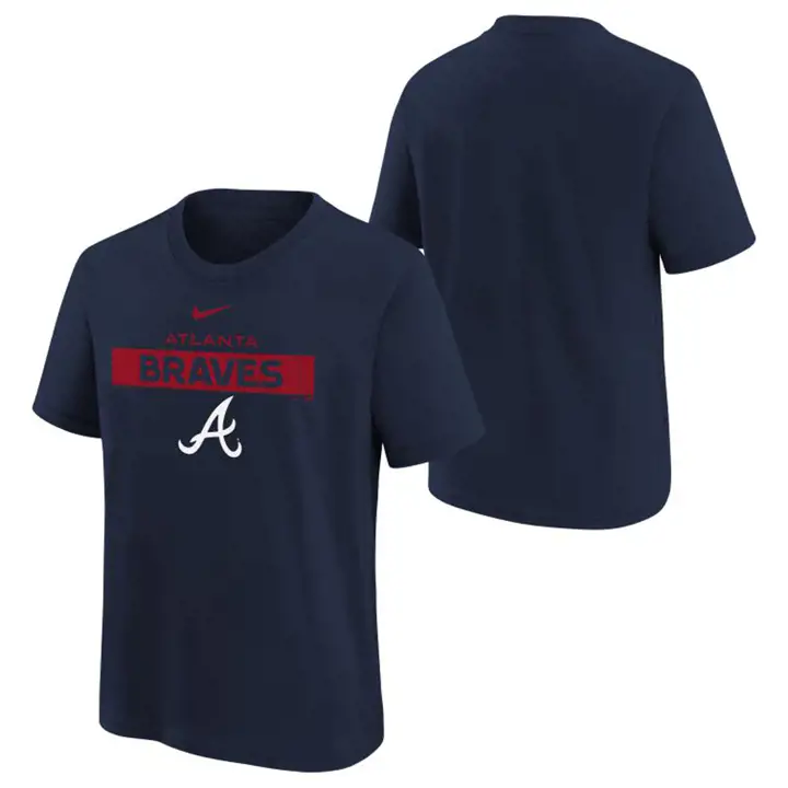 T-shirt en coton pour tout-petit Atlanta Braves MLB, modèle Team Issue, marine 22