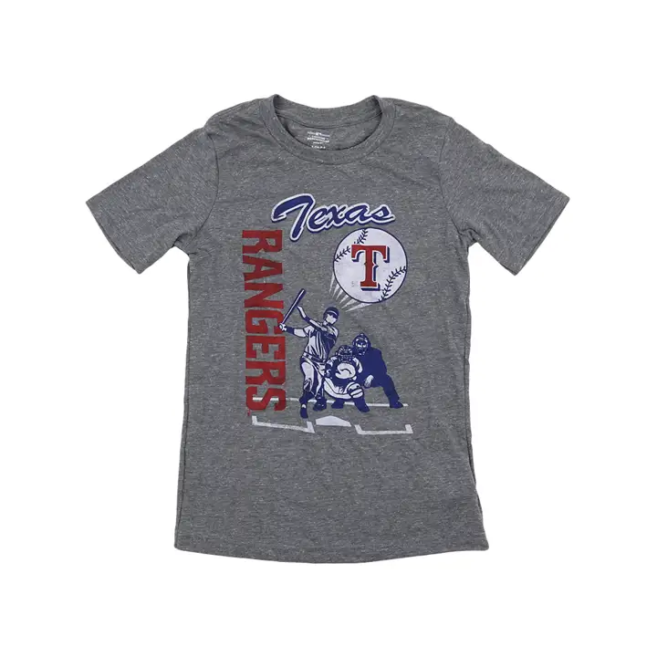 T-shirt tri-mélange Texas Rangers MLB Outta Here 22 gris
