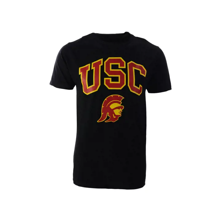 T-shirt USC Trojans 2F NCAA logo taille moyenne noir