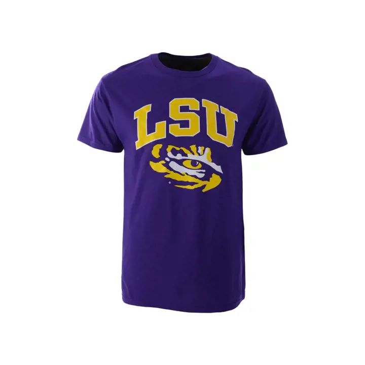 T-shirt mi-long à logo L.S.U. 2F NCAA pur