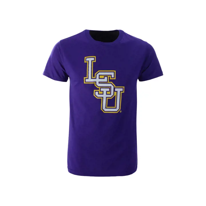 T-Shirt Logo Entrelacé NCAA L.S.U. 2F pur