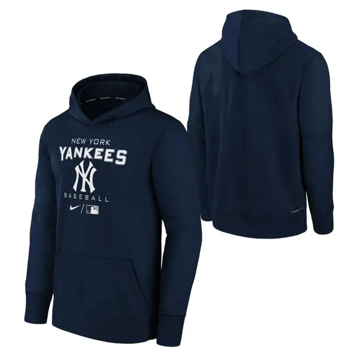 New York Yankees MLB Jeunesse AC Dugout Therma Hoodie 22 Marine