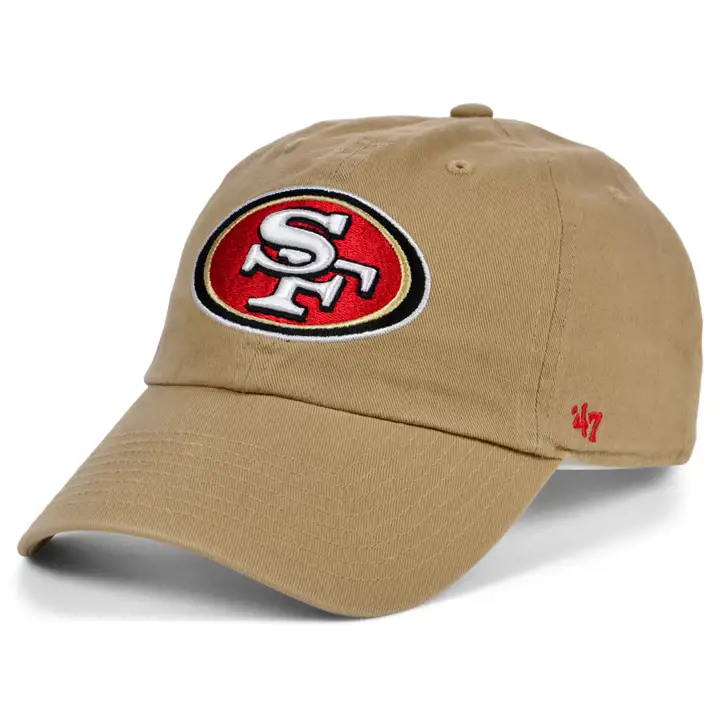 Casquette réglable NFL 49ers de San Francisco Kaki '47 Clean Up KHA