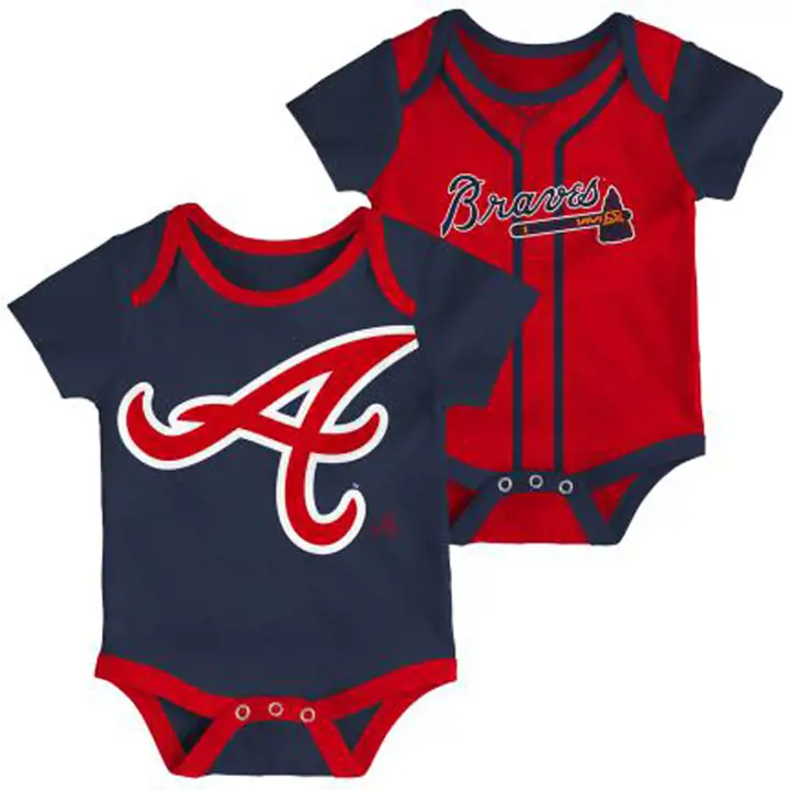 Ensemble Double MLB NB 2 paires Atlanta Braves 22 Navy