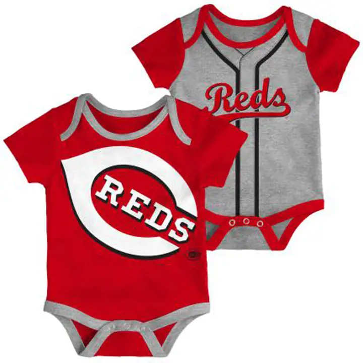 Ensemble de 2 paires de chaussettes NB Double 22 des Reds de Cincinnati MLB rouges