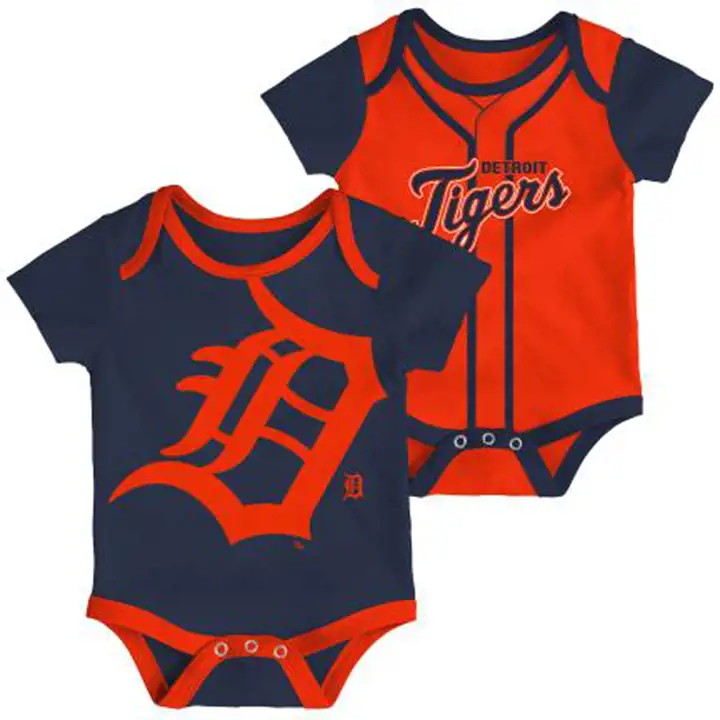 Detroit Tigers MLB NB Lot de 2 chaussettes doubles 22 Marine