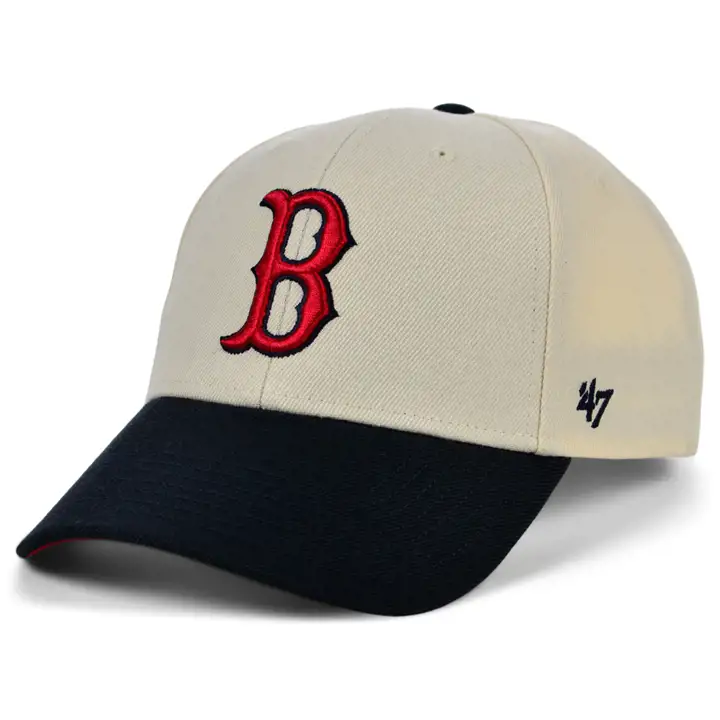 Boston Red Sox MLB Casquette MVP '47 bicolore naturelle avec patch