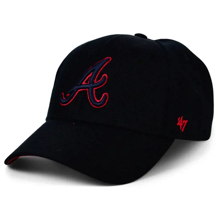 Atlanta Braves MLB Casquette noire Stadium/Event Side Patch '47 MVP