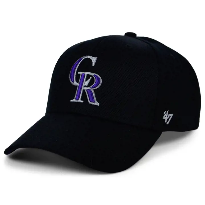Colorado Rockies MLB Écusson latéral stade/événement noir '47 MVP